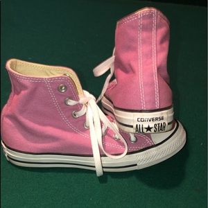 Hot Pink High Top Converse